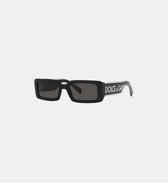 Lunettes de soleil Rectangulaire DG6187 - Dolce & Gabbana - Noir