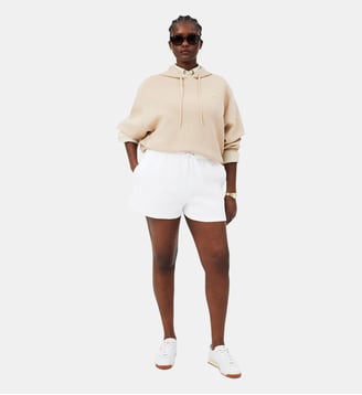 Short jersey double face - Lacoste - Blanc