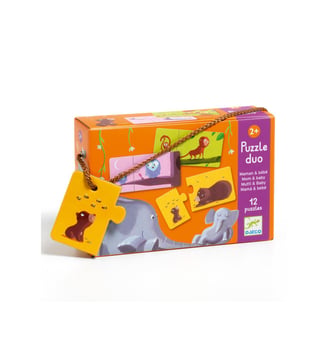 Puzzles duo-trio - Duo Maman et bébé - Djeco - Multicolore