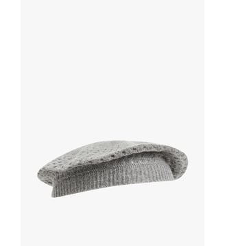 béret Nora en cachemire - Agnès b. - Gris chine