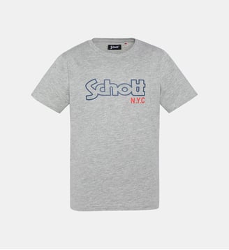 T-shirt imprimé Schott NYC® - Schott - Gris chiné