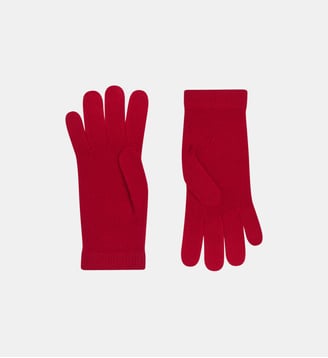 Gants en cachemire - Bompard - Rouge quarante