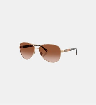 Lunettes de soleil Pilote BE3080 - Burberry - Rose
