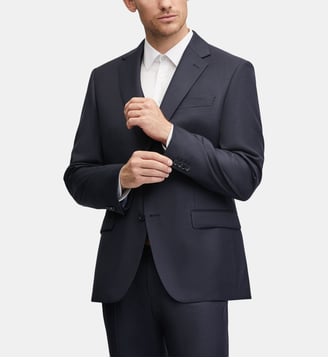 Veste de costume en laine regular Duncan - AMF - Digel - Marine