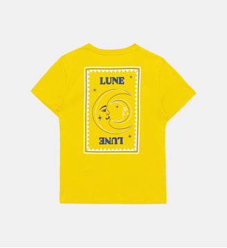 T-shirt manches longues col rond imprimé graphique TOON - La Petite Etoile - Ocre