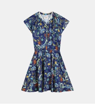 Robe courte imprime - Zadig&Voltaire Kids - Medieval blue