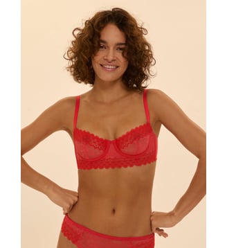 Soutien-gorge corbeille - Flamingo - Simone Pérèle - Rouge