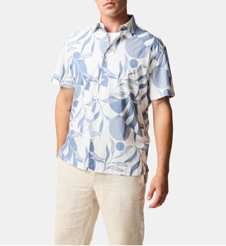 Chemise en Maille de Coton Carrington - Rodd & Gunn - Stonewash