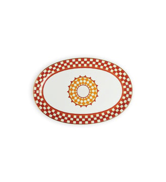 Grand Plate Ovale Apollo - La DoubleJ - Brique