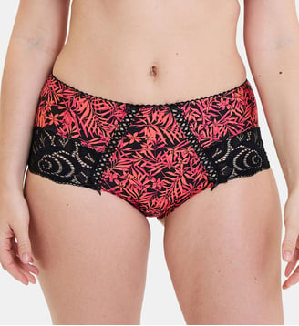 Shorty Amelie Print - Sans Complexe - Feuillage corail