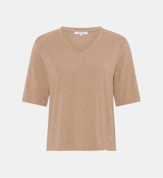 T-shirt V fluide - MALVINE - Gerard Darel - Caramel