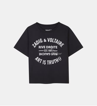 T-shirt à manches courtes - Zadig&Voltaire Kids - Black