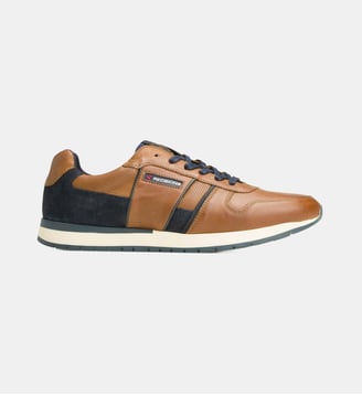 Running cuir suédé micro perforé - Redskins - Cognac