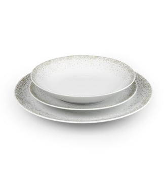 Service de vaisselle 18 pièces ronde - Médard de Noblat - Blanc