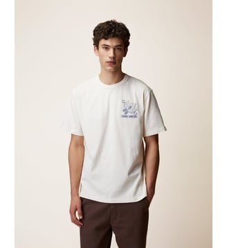 T-shirt en maille - Faguo - Écru