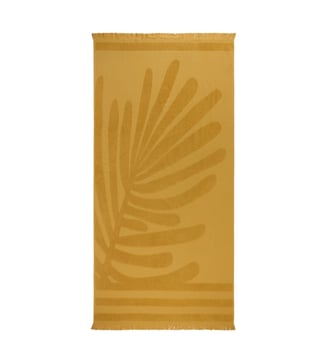 Fouta De Plage  Motif feuillage en éponge Madura