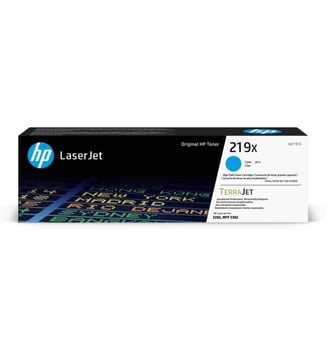 Toner 219X TONER CYAN - HP - Bleu