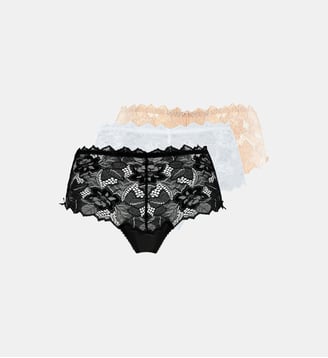 Lot De Trois Culottes Arum - Sans Complexe - Noir, blanc et skin