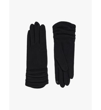 gants Beverly en laine - Agnès b. - Noir