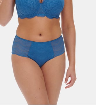 Culotte Karma dentelle et maille - Simone Pérèle - Bleu roi