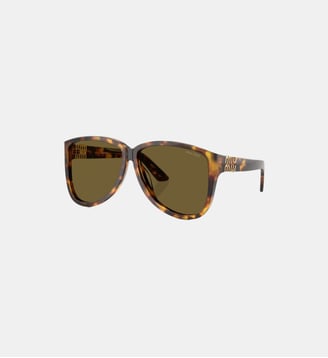 Lunettes de soleil Pilote MU A08S - Miu Miu - Havana miel
