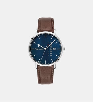 Montre Data Bleu 242D164 - Pierre Lannier - Argenté