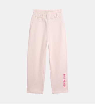 Pantalon de jogging imprimé en jersey - Balmain - Rose