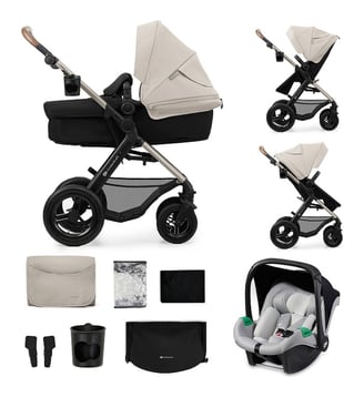 Poussette trio Moov 2 Air - Kinderkraft - Beige