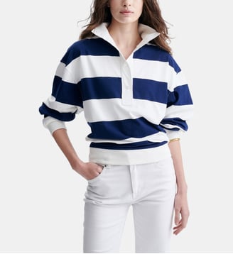 Pull Rayé Halek - Vanessa Bruno - Écru et bleu