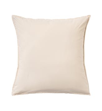 Taie d'oreiller unie en percale de coton lavée, DELICATE Essix