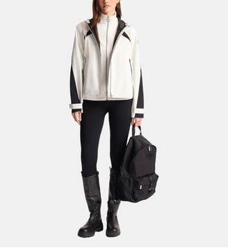 Blouson kasima col capuche coupe regular - Fusalp - Neige et noir