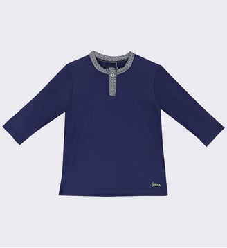 T-shirt Anti-UV Garçon - Navy Azulejos - Gili's - Bleu