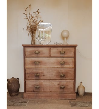 Commode vintage en bois Garance N°626- Produit chiné - Debongout - Bois clair