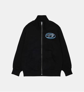 Sweat zippé avec logo - Diesel Kids - Noir