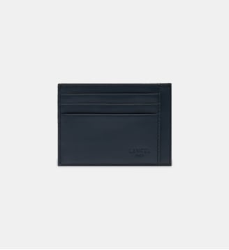 Porte-cartes signature en cuir - Lancel - Bleu