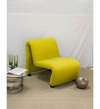 Chauffeuse verte en tissu Olivia N°61- Produit chiné - Debongout - Vert