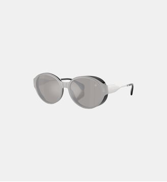 Lunettes de soleil Rond ME4005T AUROS - Moncler - Argent mat