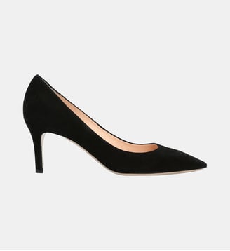 Escarpin rabelais - cuir velours - Charles Kammer - Noir