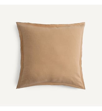 Housse de coussin, lin lavé - AM.PM - Camel
