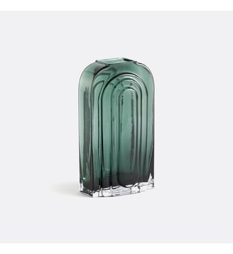 Vase en verre H25 cm - La Redoute Interieurs - Vert