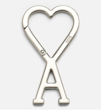 Porte-Clés Mousqueton Ami de Coeur unisexe - AMI Paris - Argent