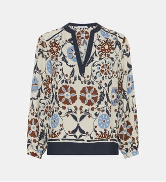 Blouse fluide imprimée - CRYSTELLE - Gerard Darel - Écru