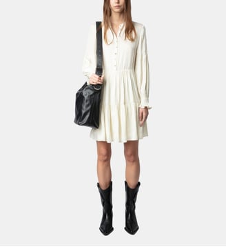 Robe Randy Satin - Zadig&Voltaire - Blanc flake