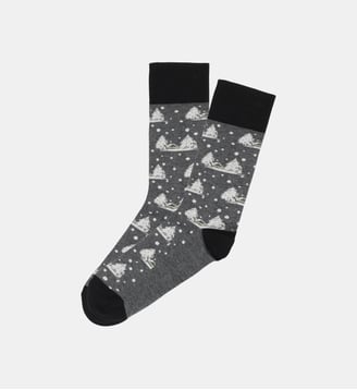 Chaussettes - Sous la neige Gris - Arthur - Gris