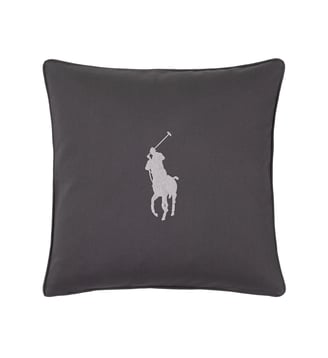 Housse de coussin en coton - Ralph Lauren Home - Gris foncé