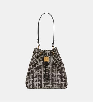 Sac à dos Pulse en jacquard monogramme - Balmain - Noir