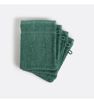 Lot 4 gants de toilette éponge bouclette La Redoute Interieurs