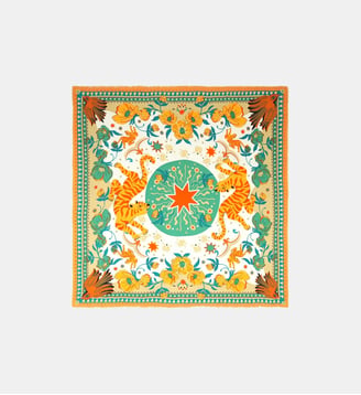 Grand foulard à motifs BANDIDAS - Wild - Vert