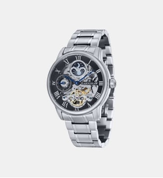 Montre automatique Longitude Noir ES-8006-11 - Earnshaw - Argenté