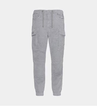 Pantalon cargo running kaki - Schott - Gris clair